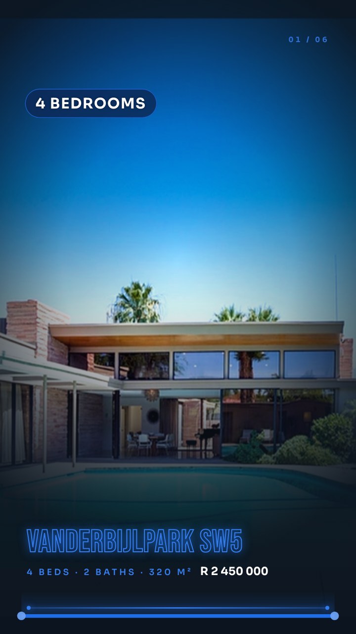 After dark — Night listings: the type is drawn as a lit outline in the brand colour over a deep ground, with the windows the brightest thing in frame.
